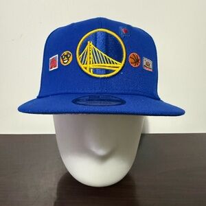 Golden State Warriors 9FIFTY New Era Blue Snapback Hat New GSW NBA Cap